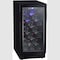 Edgestar 15 Inch Wide 25 Bottle BuiltIn Single Zone Wine Cooler with Reversible Door and LED Lighting BWR301BL - alternate 1